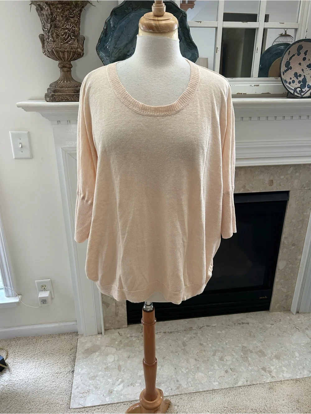 J. Crew Lightweight Scoop Neck Dolman Sleeve Sweater